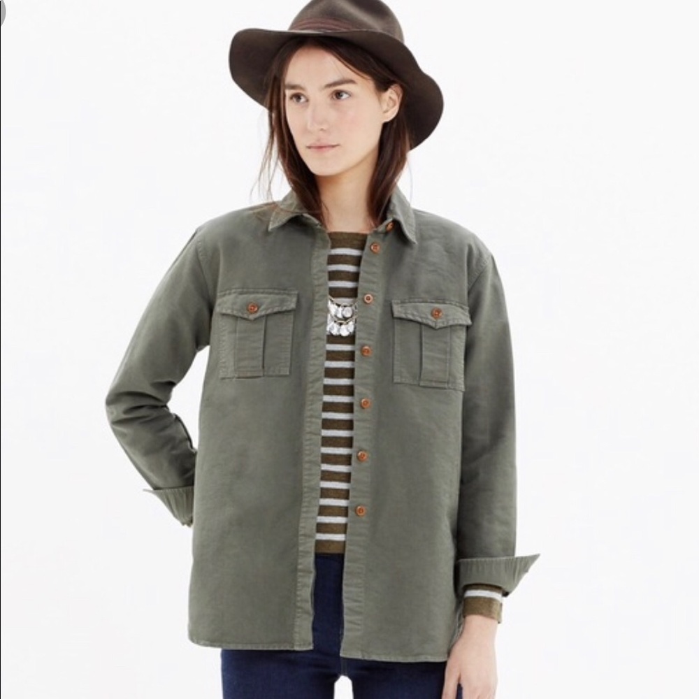 Madewell Field-Bound Utility button front shirt.